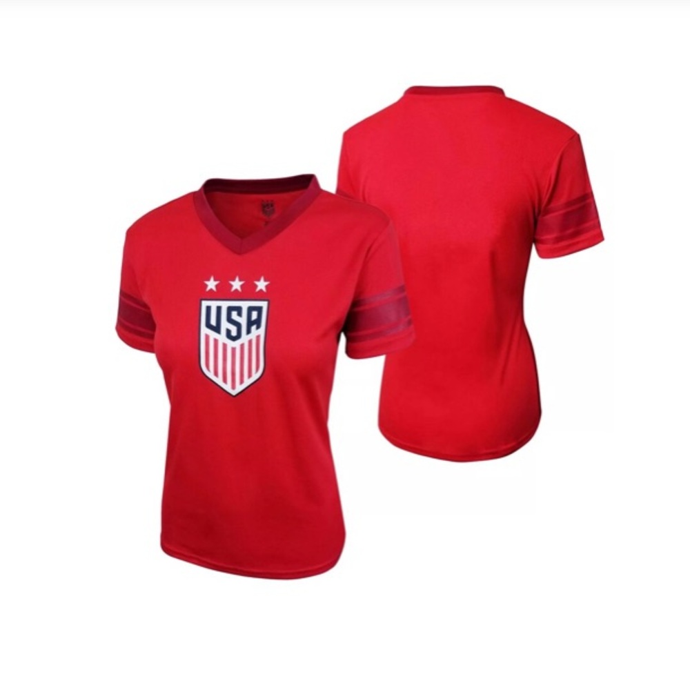 USWNT Women's World Cup Polymesh Stadium Jersey - Red